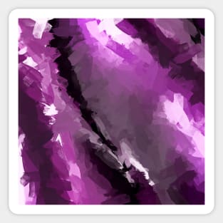 Modern Violet Trunk Abstract Painting Sticker